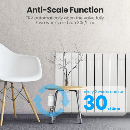 AVATTO Tuya ZigBee3.0 Thermostat Radiator Actuator Smart TRV Thermostatic Valve Controller Works With Alexa Google Home Alice.