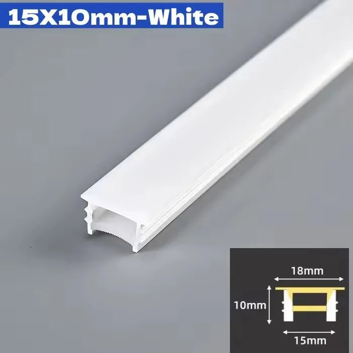 Black Flexible LED Neon Rope Lamp Silicone Tube Diffuser Recessed Channel For WS2811 WS2812B Waterproof Ribbon Neon Strip Lights