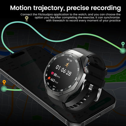 2025New GUHUAVMI GT5 Pro Smart Watch Men HD AMOLED Screen GPS Motion trajectory HeartRate Bluetooth Call 1.52" SmartWatch IP68
