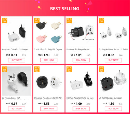 US-Elektrostecker-Adapter, europäisch, EU auf US, Amerika, China, CN, Kanada, CA, Reiseadapter, 2-poliger Stecker, Typ A, Konverter, Netzteil.