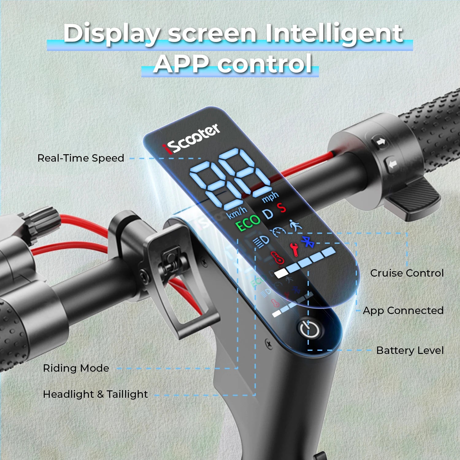 iScooter W7 Foldable Adult Electric Scooter, E-Scooter, 35KM/H Electric Kick Scooter, 650W Skateboards, 36V 10.5Ah Kickboard.