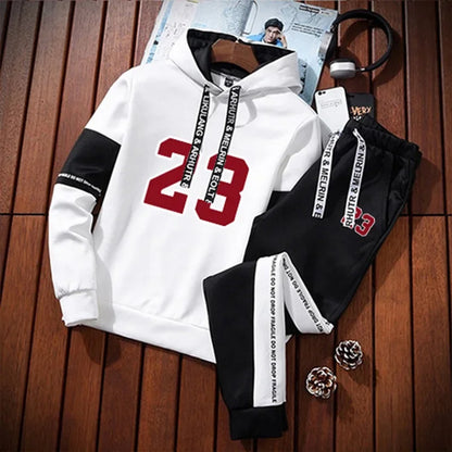 Sweatshirts for Men Casual Men's Set Hoodie Sports Pants and Sportswear Sport Daily Comfortable Fashion Tracksuit Hot Sales 2024.