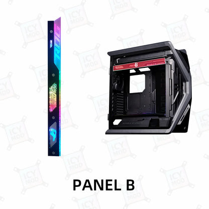 ASUS GR701 Laser Engraving Case Panel ARGB Lighting Plate ROG Strix Helios PC MOD Decorative Light Plate.