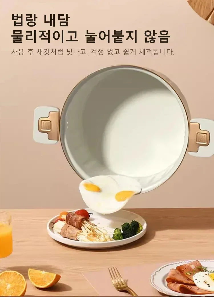 Micro Pressure Cooker Household Large Capacity cooking Pot with Double Ear Non-stick Multi-function Soup Pot Pressure Cooking.