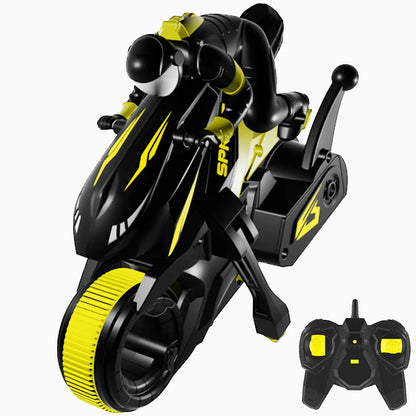 New Stunt Motorcycle 360 ° Rotation Remote Control Car High-Speed Drift Rc Racing Boy Toy Car Model Christmas Halloween Gift