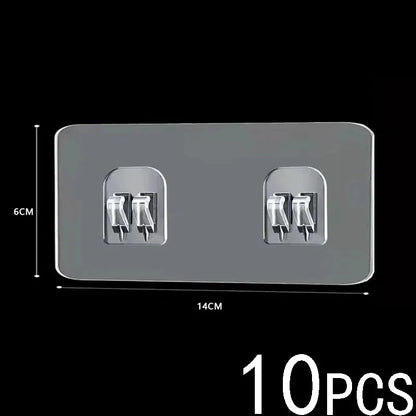 Wasserdichter, stark klebender Haken-Regal-Aufkleber für Badezimmer, Küche, Wandregal, Küche, zum Kleben von Wandschrauben, Haken, Lagerregal