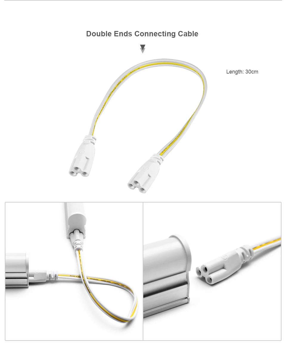 Strobe-free 50CM T5 LED Light Tube 15W AC 110V-220V LED Tube Bulb For Under Cabinet Ceiling Shop Workbench Warehouse Wall Lamp.