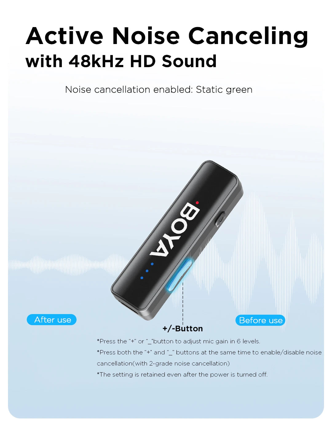 BOYA BOYALINK 2 Wireless Lavalier Microphone for iPhone Android DSLR Cameras Smartphone Gaming Youtube Video Recording Streaming.