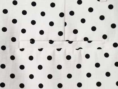 TRAFZA Herbst Polka Dot Gedruckt Jacke Für Frauen Lange Ärmel Rollkragen Zipper Mit Taschen Kordelzug Lose Vintage Mäntel