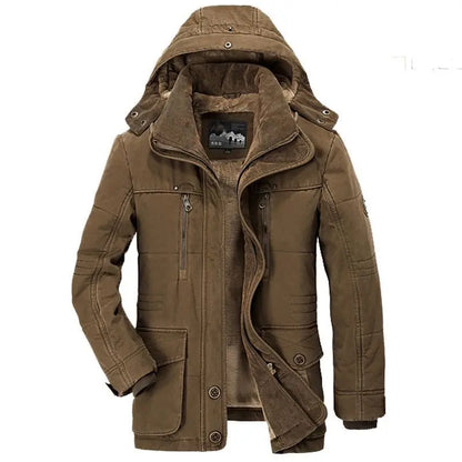 Windbreake Hooded Jacket Tactical Fleece Military Thermal Coats Mens Jacket Outwear Windbreaker Plus Velvet Winter Warm Men.