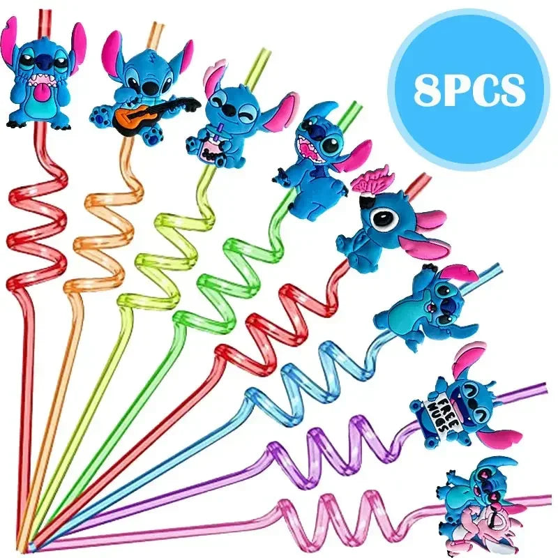 Disney Lilo Stitch Geburtstag Party Dekoration Kinder Stitch Thema Geschirr Set Engel Luftballons Happy Banner Zubehör für Mädchen zugunsten