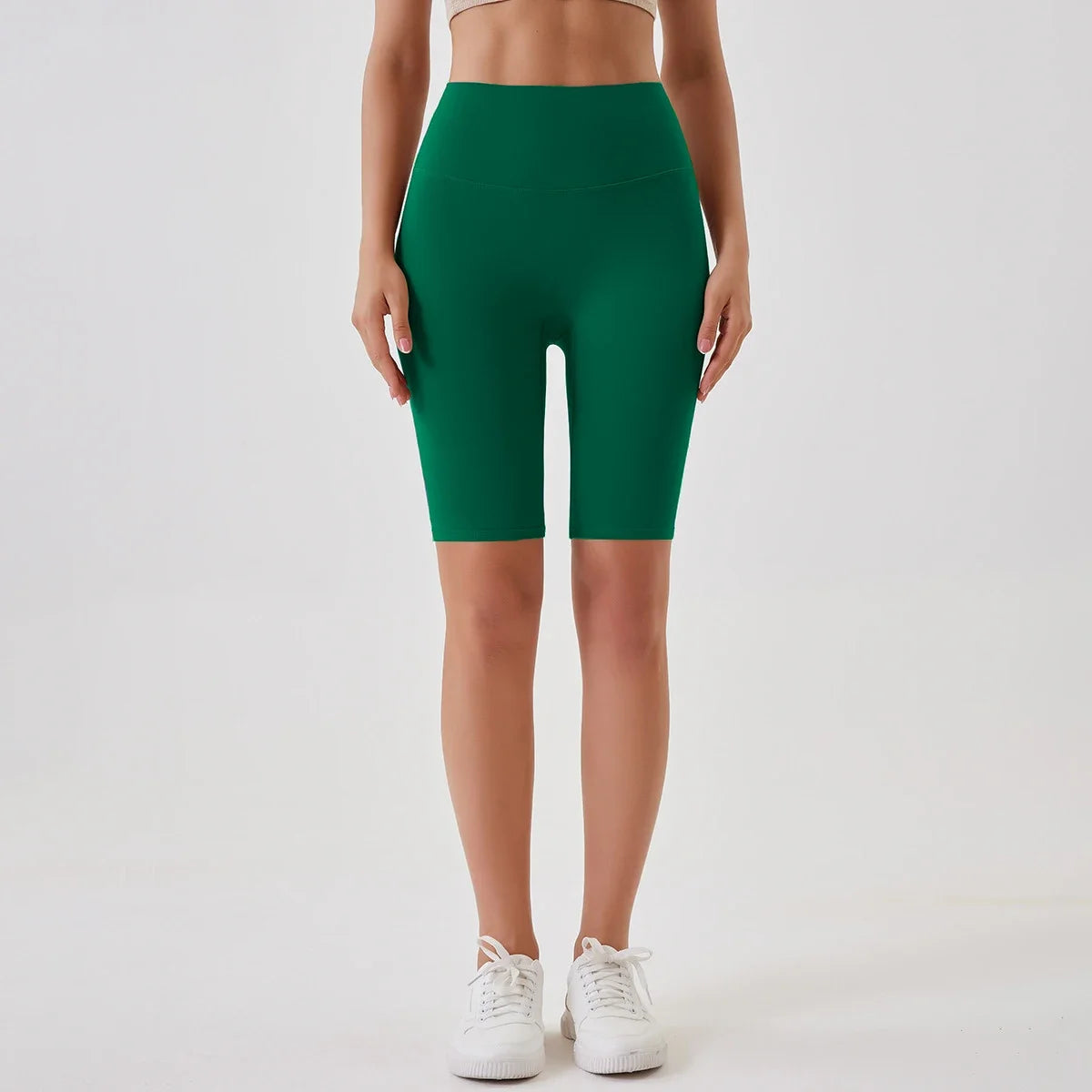 2024 High-Waisted Buttock Lifting Yoga Shorts Summer Seamless Yoga Legging Shorts Outer Wear Tight Cycling Athletic Gym Shorts.