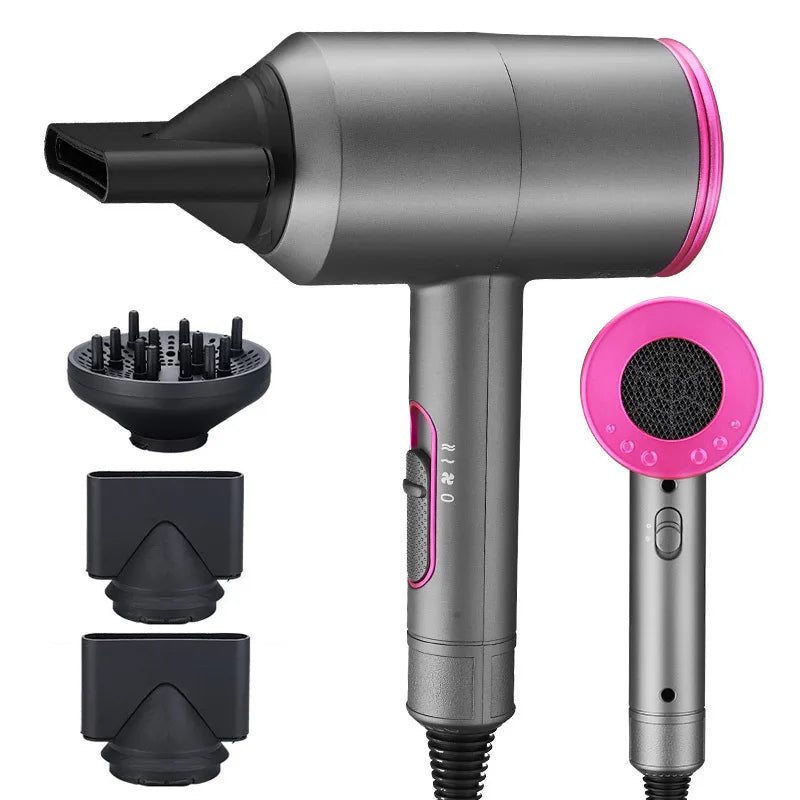 Professional Hair Dryer With High Air Volume And Quick Drying Negative Ion Hair Care EU/US/UK/AU Plug For Home Use Hair Dryer