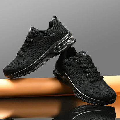 Men Running Shoes Lace Up Sneakers Fashion Lightweight Male Casual Shoes Mesh Walking Tennis Shoe Outdoor Men Shoes Plus Size 47.