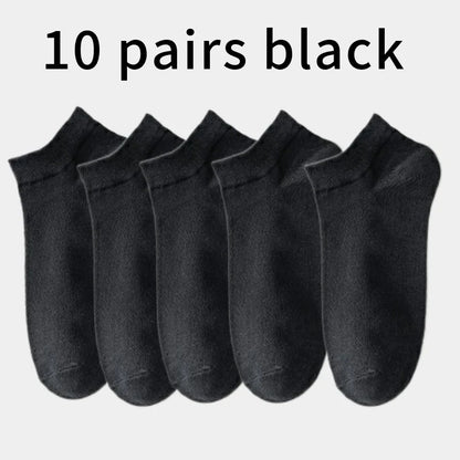 10/5/3MEN'S Mid-calf Socks Cotton Socks for All Seasons, Solid Colour and Versatile