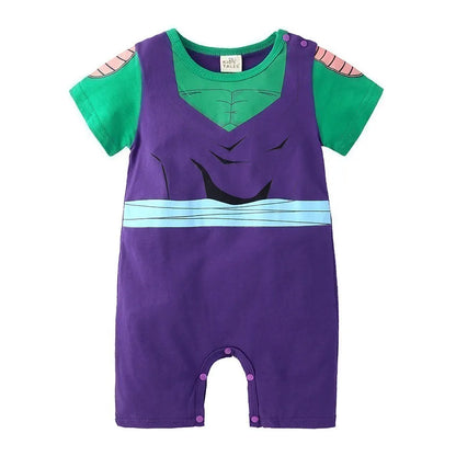 Baby Sommer kurz ärmel ige Baumwolle Anime Overall Jungen Mädchen Rollenspiel Kostüme Baby Kurzarm Body suits Kinder Stram pler