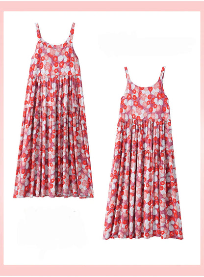 Neue Mode Lässig 2025, Sommer Elegante Kleider Für Frauen Oansatz Druck Vintage Ärmelloses Kleid Lose Frauen Kleidung.