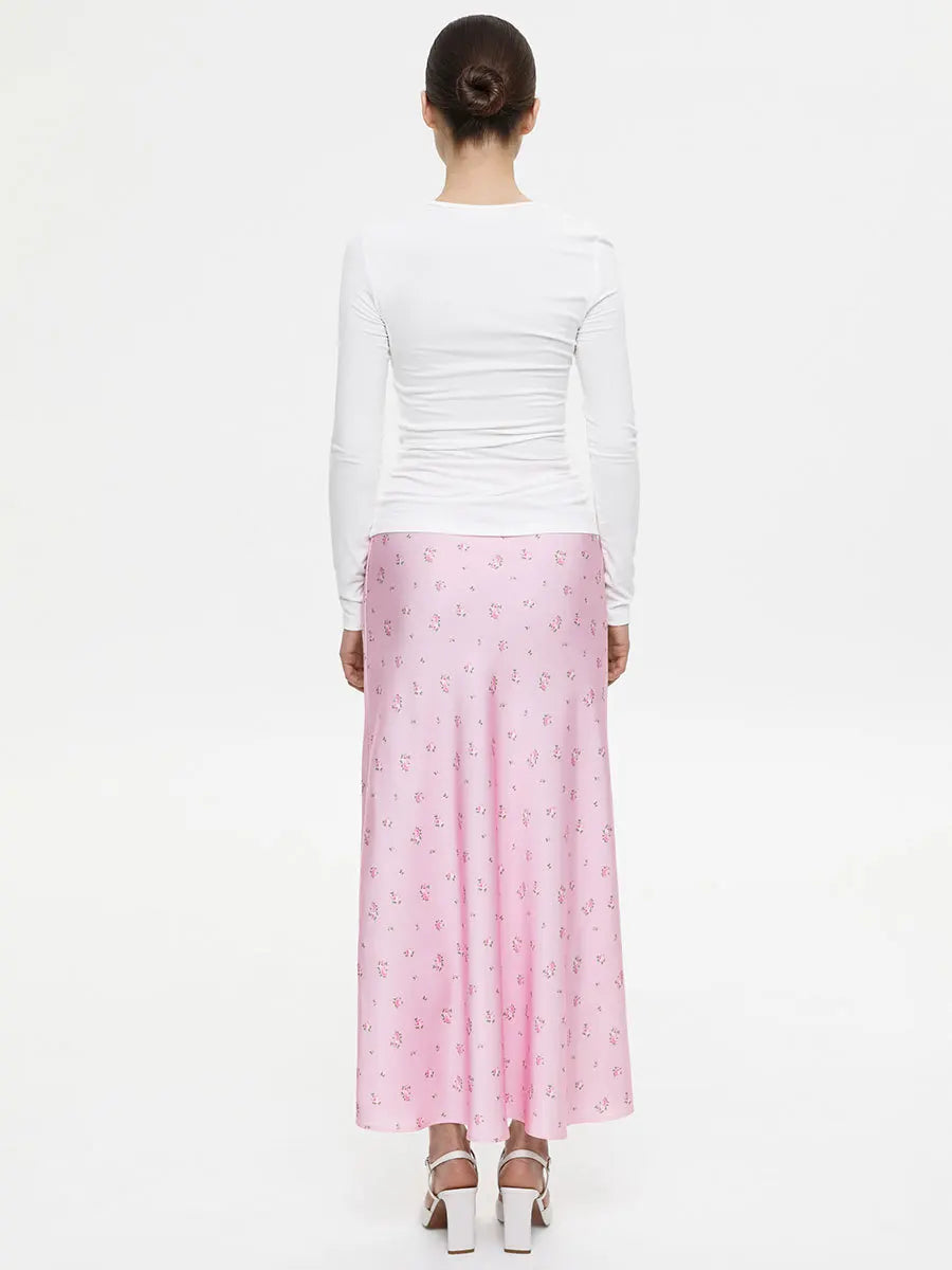 Tossy Summer Printed Fashion Long Skirt For Women High Waist Contrast Patchwork Slim Elegant Party Looks Ladies Y2k Maxi Skirt