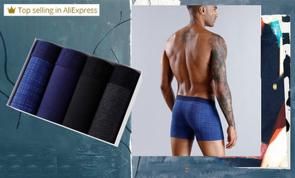 5 stücke Pack 2025 Männer Höschen Polyester Unterwäsche Männliche Marke Boxer Und Unterhose Für Homme Lot Luxus Set Sexy Shorts geschenk Slip