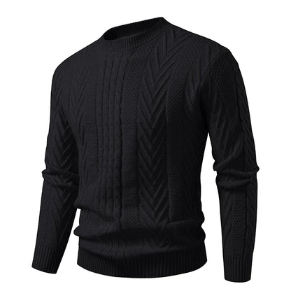 Autumn Winter Men's Fashion Knit Sweater Unisex O-Neck Knitted Pullovers Youthful Vitality Slim Fit Korean Style Casual Sweaters.