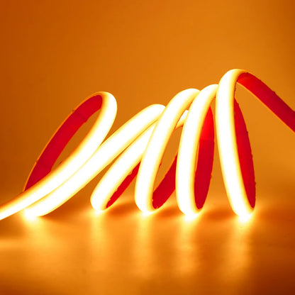 IP68 Waterproof COB LED Neon Strip Light 5m 10m 15m 20m 0.5m 12V 24V 320LED Flexible Tape Silicone Tube Lamp Liner Lighting RA90