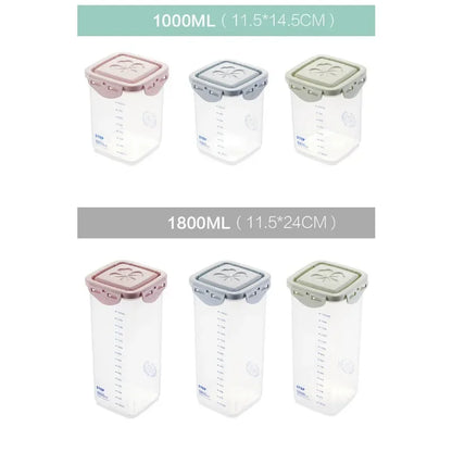 WBBOOMING Healthy Plastic Box Food Storage Box Storage Tank Airtight Plastic Containers Sealed Cans For Coarse Cereals Grains.