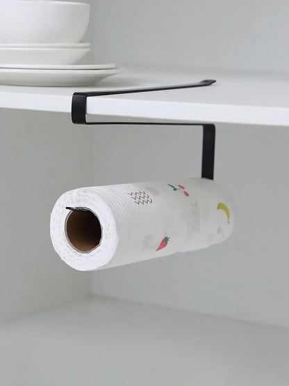 Hängender Küchenpapierhandtuchhalter, Rollenpapier, Kunststofffolie, Lappen-Organizer-Rack, für Küche, Schränke, Badezimmer-Organizer-Rack