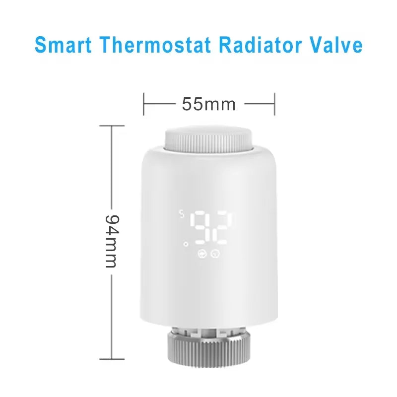 Tuya ZigBee Thermostat Radiator Actuator,Smart TRV Thermostatic Valve Temperature Controller Support Alexa Google Home.