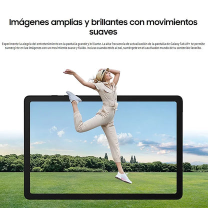 Samsung Galaxy Tab A9+ WI-FI, Tablet, Octa-Core, 8 MP Camera, 11 in, 7040 mAh battery.