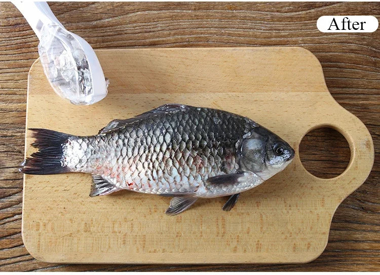 Fish Scale Scraper Fish Skin Brush Seafood Tools Fast Remove Fish Scraper Cleaning Knife Kitchen Accessories.