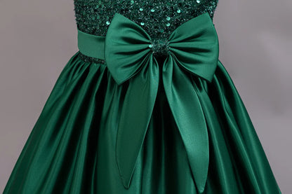 Performance Formelles Partykleid für Mädchen, Kinderkleidung, Paillettenkleider, aktive Kleider für Mädchen, Kinderkleidung, Schwarz, 3 bis 10 Jahre.