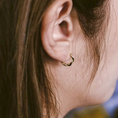 Mariasz Minimalist New Hot Sell Trendy Plated Gold Color Circle Earrings for Women Ear Hoop Earring Classic Jewelry.