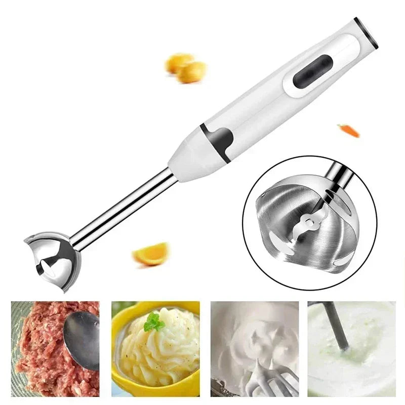 Electric Handheld Food Mixer, Multifunction Egg Beater & Veggie Blender/Chopper with Stainless Steel Whisk for Kitchen Tools.