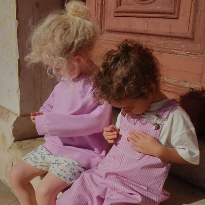 Konges Slojd Autumn Baby Boys Cotton Loose Sweatshirts Shorts Suits Kids Clothes Girls Casual Printed Striped Hoodies Tops Sets.