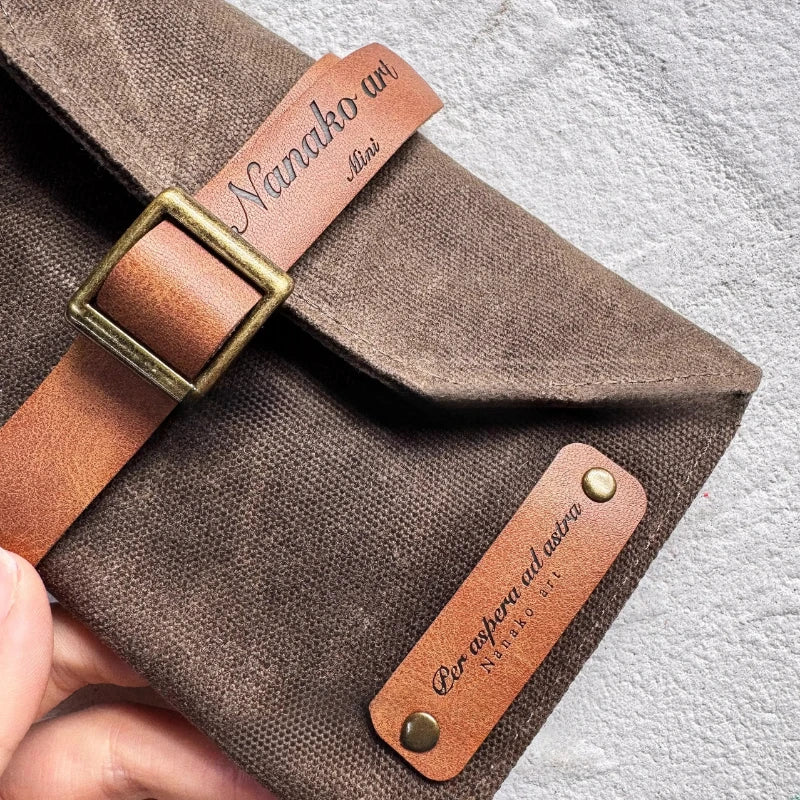 Öl Wachs Leder Bleistift Tasche Wasserdichte Leinwand Vorhaut Karabiner Künstler Student Reise Tragbare Lagerung Tasche Kunst Liefert.