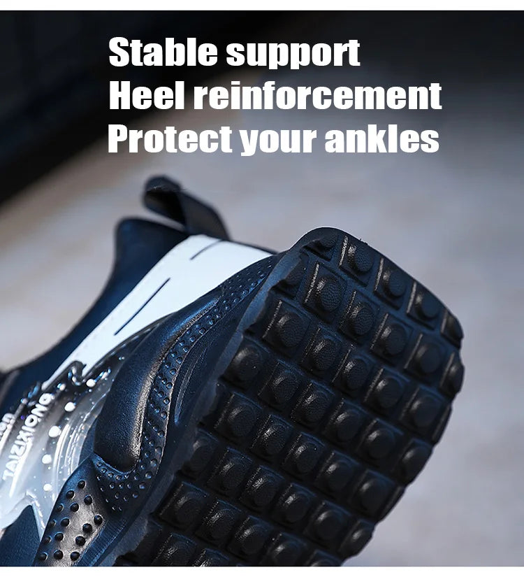 Boys Anti-Slip Waterproof Leather Running Shoes Outdoor Sports Walking Shoes Comfort Kids Sneakers For Autumn Winter 5-16 Years.