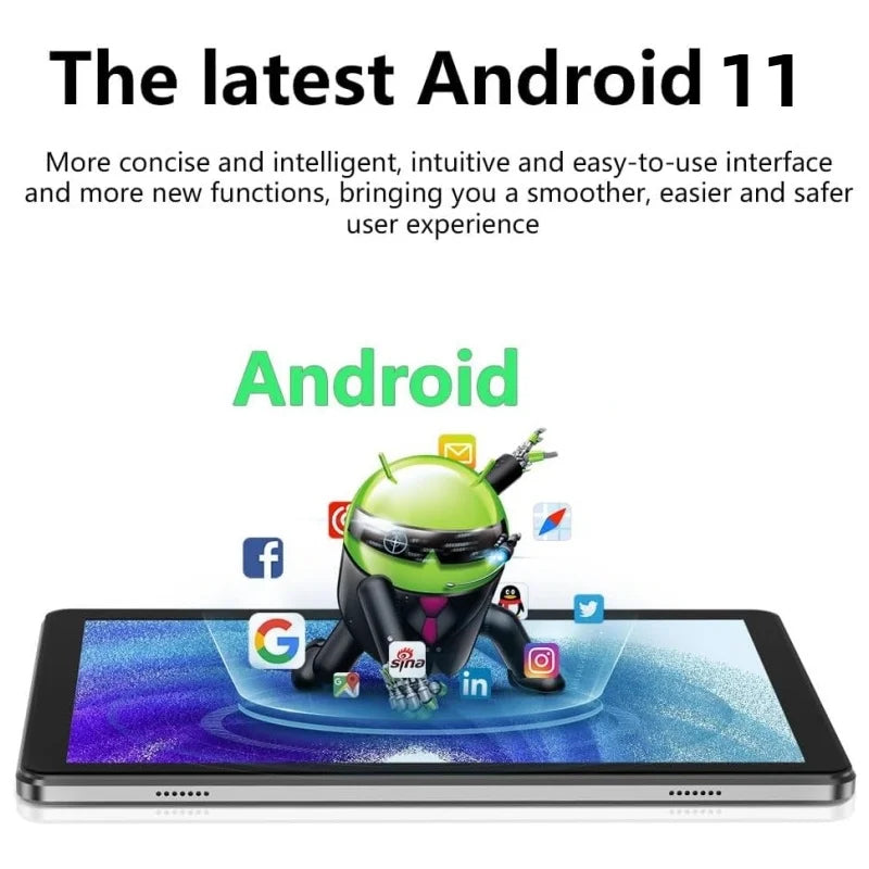 Type-C 10.1 INCH Android 11 T2050B 3G/ 4G Phone Call Tablet PC RAM 2GB DDR 64GB ROM UMS312 Quad-Core WIFI Dual Camera WIFI SIM.