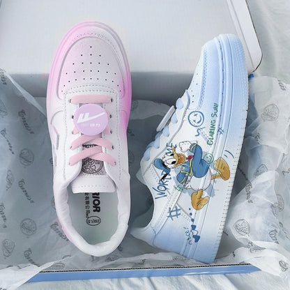 New Disney cartoon girls Daisy Donald Duck princess cute Casual shoes non-slip soft bottom sports shoes for girl gift.