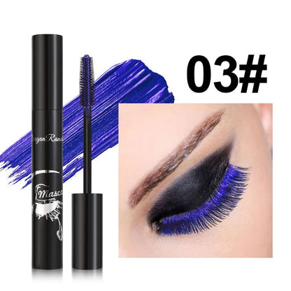 Colorful Waterproof Mascara Blue Purple Pearl Mascara Dense Eye Makeup Bronze Fine Diamond Silver Mascara Cream Cosmetics Makeup