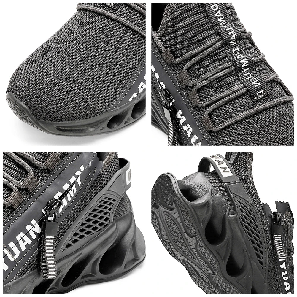 New Spring and Autumn Soft soled Running Men's Mesh Breathable Casual  Sports Shoes Men's Trendy Shoes Lightweight  Sneaker