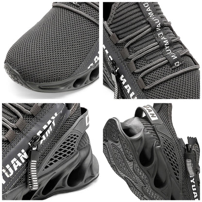 New Spring and Autumn Soft soled Running Men's Mesh Breathable Casual  Sports Shoes Men's Trendy Shoes Lightweight  Sneaker