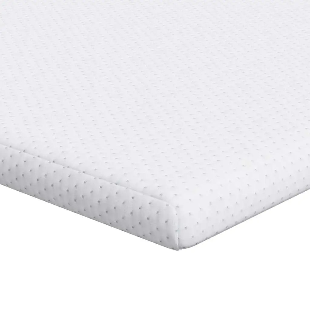Comfortable White Mattress Pad 90x200cm Soft Polyester Jacquard Fabric Bedding Essential.