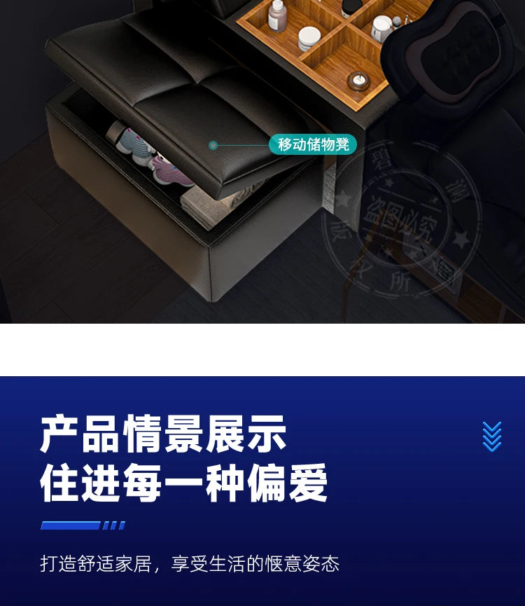 Nordic Multifunktions Doppelbett Seite Von Seite Leder Luxus Kingsize Bett Rahmen Plattform Holz Design Lit Schlafzimmer Set Möbel