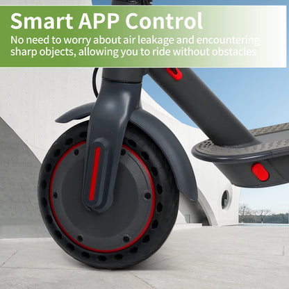 ES80/M365 X1 Electric Scooter 36V 10.5Ah 500W Motor 35KM Long Range 31KM/H 8.5Inch Solid Tires Foldable Smart APP EScooter