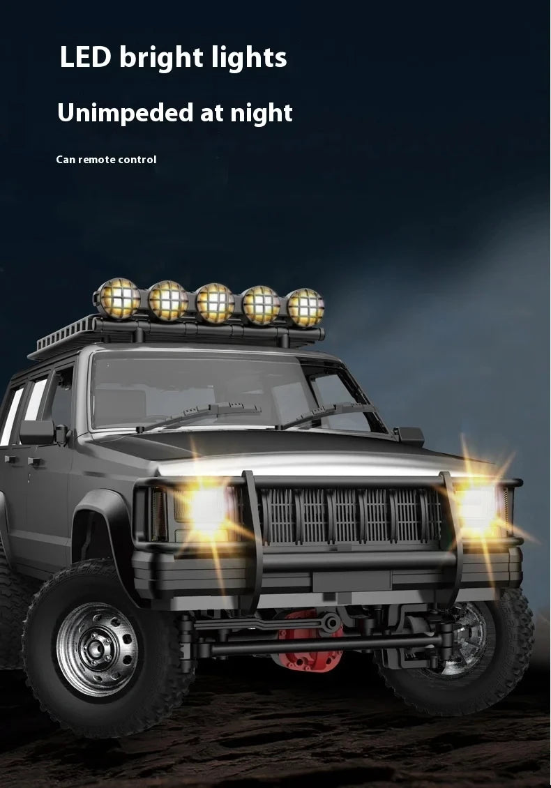 1:12 MN78 4WD Off-Road RC Car 2.4G Full Scale Short Truck With Headlights 280 Motor Real Scale Remote Control Toy Car Model.