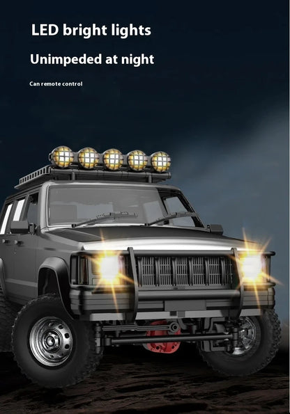 1:12 MN78 4WD Off-Road RC Car 2.4G Full Scale Short Truck With Headlights 280 Motor Real Scale Remote Control Toy Car Model.