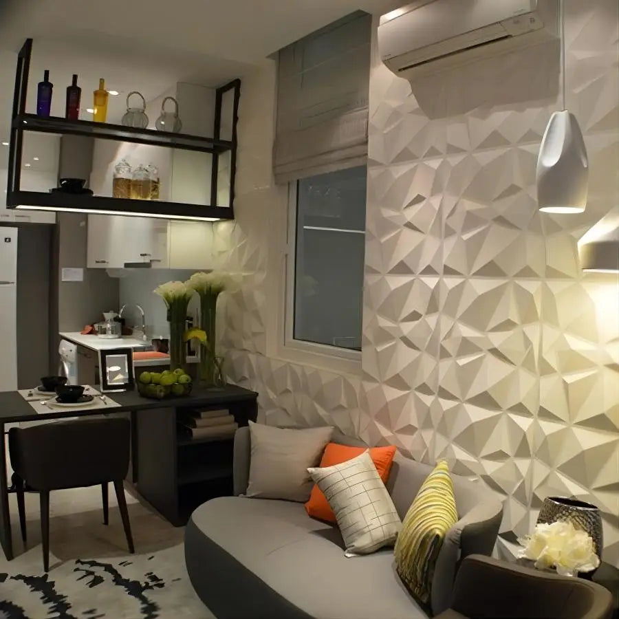 12pcs/20pcs 3D textured wall panels for indoor wall decoration,suitable for living room hall bedroom hotel office,30cmx30cm