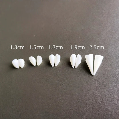 5Pairs Halloween Vampir Zähne Fangs Zahnersatz Prop Party Kostüm DIY Cosplay Requisiten Dekor Falsche Zähne Harz Fangs Mit Solide kleber.