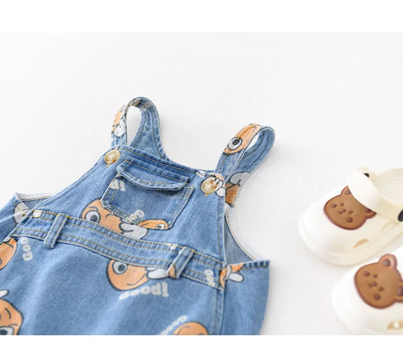 2 Stück Sommer Kinder Baby Denim Bodysuit und Mützen Anzüge einteilige Unisex Kleinkind Jungen Mädchen weiche Jeans Kleidung Jeans Sprung anzüge.