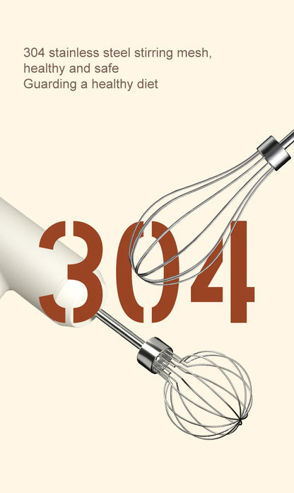 Electric Food Mixer Handheld 3 Gear Cake Cream Mixer Wireless Rechargeable Food Blender Egg Beater Whisk Tool Milk Frother.